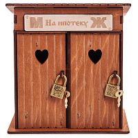 Копилка туалет 2 кабинки "На ипотеку" окрашенная во Омутнинске
